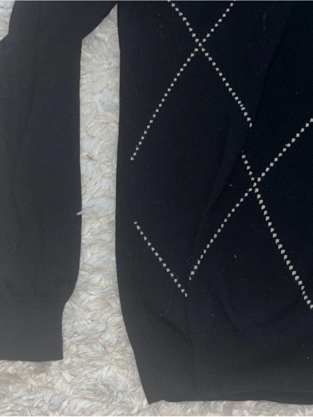 ππ΄ Ben Sherman Black Argyle Sweater - Picture 4 of 10